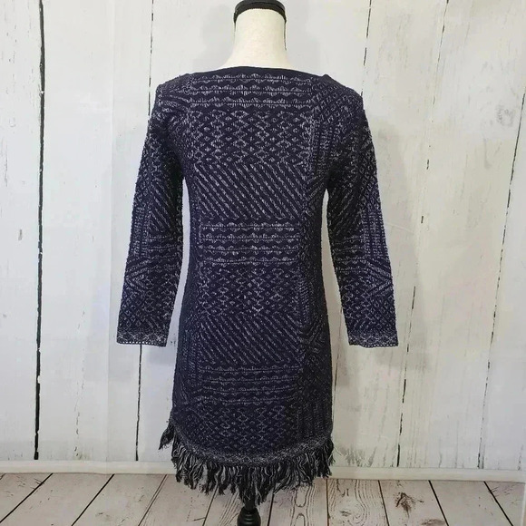 NWT Lucky Brand Boho Fringe Sweater Dress - Picture 6 of 8